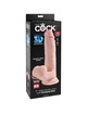 King cock - plus 3d dildo swinging balls 20.3 cm