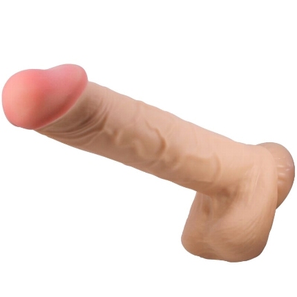 Dildo Realístico Pretty Love Sliding com Ventosa Bege 26 cm,D-238757