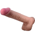 Dildo Realístico Pretty Love Sliding com Ventosa Caramelo 26 cm