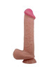 pretty love - sliding skin series dildo realÍstico con ventosa piel deslizante moreno 26 cm
