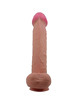 Dildo Realístico Pretty Love Sliding com Ventosa Caramelo 26 cm,D-238758