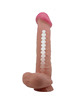 pretty love - sliding skin series dildo realÍstico con ventosa piel deslizante moreno 26 cm