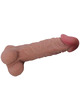 pretty love - sliding skin series realistic dildo with sliding skin suction cup brown 24 cm D-238760