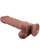 pretty love - sliding skin series realistic dildo with sliding skin suction cup brown 24 cm D-238760