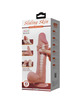 pretty love - sliding skin series realistic dildo with sliding skin suction cup brown 24 cm D-238760