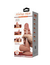 pretty love - sliding skin series realistic dildo with sliding brown skin suction cup 19.4 cm D-238766