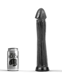 Dildo Realístico All Black Mushroom Preto 31 cm