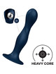 satisfyer - double ball-r dildo silicona granate