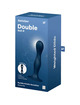 satisfyer - double ball-r silicone dildo garnet D-237594