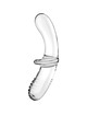 satisfyer - double crystal dildo transparente