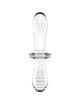 satisfyer - double crystal dildo transparente