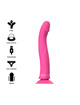 intense - michelangelo dildo vibrador silicona rosa