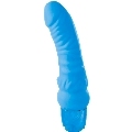 classix - vibrating dildo mr. right multi-speed 15.5 cm blue