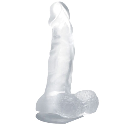 Dildo Realístico Baile com Ventosa Transparente 16.7 cm,D-226641