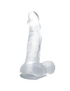 Dildo Realístico Baile com Ventosa Transparente 16.7 cm,D-226641