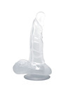 Dildo Realístico Baile com Ventosa Transparente 16.7 cm,D-226641