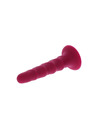 get real - ribbed dong 12 cm red D-234619