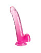 king cock - clear dildo con testiculos 20.3 cm rosa
