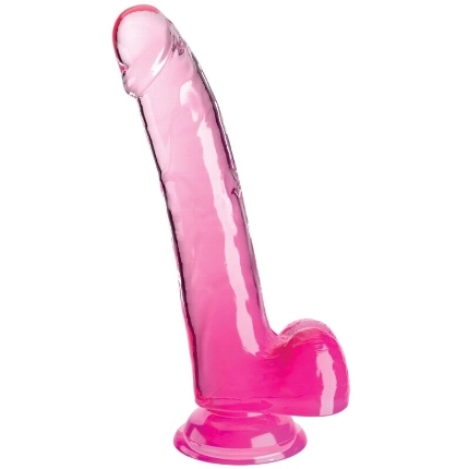 Dildo Realístico King Cock com TestÍculos Rosa 24.8 cm,D-236641