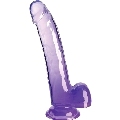 Dildo Realístico King Cock com TestÍculos Roxo 24.8 cm