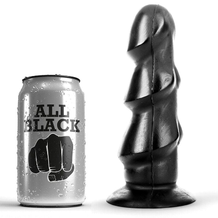 all black - dildo 17 cm