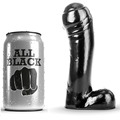 all black - dildo black 15 cm