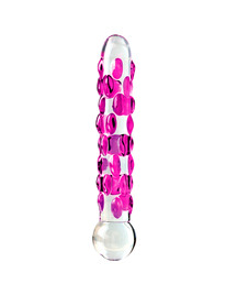 Dildo de Vidro Icicles Rosa 7