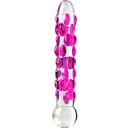 Dildo de Vidro Icicles Rosa 7,PD2907-00