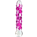 Dildo de Vidro Icicles Rosa 7