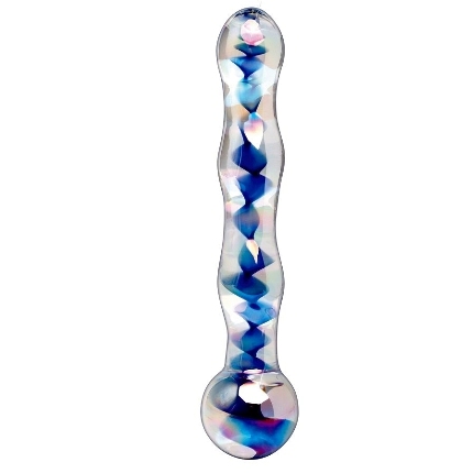 Dildo de Vidro Icicles Azul 8,PD2908-00