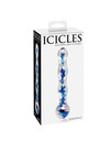 Dildo de Vidro Icicles Azul 8,PD2908-00