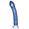 Dildo de Vidro Icicles Azul 29