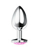 Plug Anal OhMama com Jóia Transparente S,D-229222