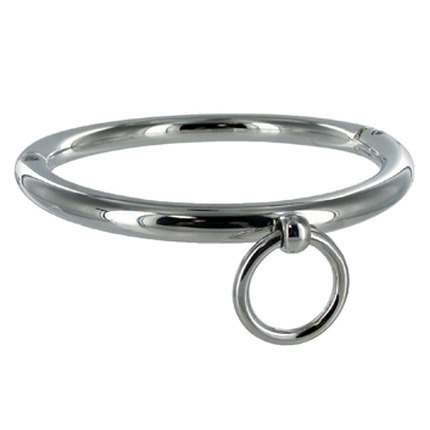 metal hard - bdsm collar con argolla 10cm