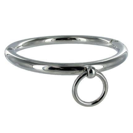 metal hard - bdsm collar con argolla 18cm