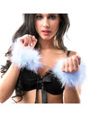 secretplay - blue light marabou handcuffs D-212559