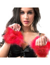 secretplay - red marabou handcuffs D-212562