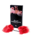 secretplay - red marabou handcuffs D-212562