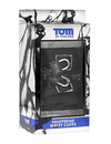 tom of finland - neoprene wrist cuffs with lock D-219873