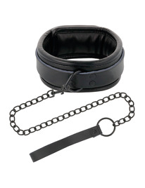 darkness - collar con cadena negro