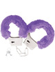 darkness - lilac lined metal handcuffs D-221225