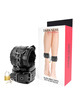 darkness - adjustable black leather ankle handcuffs with padlock D-221231