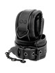 darkness - black leather handcuffs and collar D-221255