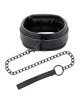 darkness - esposas y collar de cuero negro
