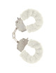 toyjoy - furry fun cuffs bondage white