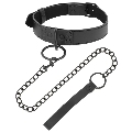 darkness - collar con cadena negro