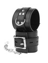 darkness - black leather handcuffs D-226721