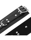 darkness - black leather handcuffs D-226721