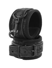 darkness - luxe black bdsm handcuffs