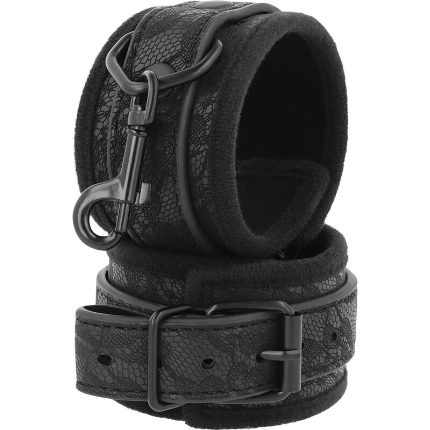 darkness - luxe black bdsm handcuffs D-226723